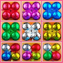 은박아치풍선(10입), 혼합형(그린톤), 1개