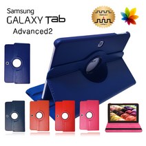 삼성 갤럭시탭어드밴스2 10.1 SM-T583 360도 회전 가죽 케이스 advanced2 웅진북클럽 웅진북패드 교원 빨간펜 스마트올 엠베스트 엘리하이 프라임탭 프뢰벨 리딩토탈, 케이스만 파랑