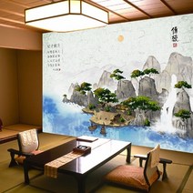 프렌체 맞춤제작 30가지 동양디자인 UV프린팅 포인트벽지, 디자인11