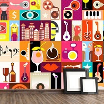 프렌체 초고화질 30가지 패턴 친환경 포인트벽지, 디자인04