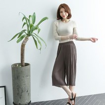 MACGIRL 플리츠7부바지 아이스바지 여름바지 밴딩바지