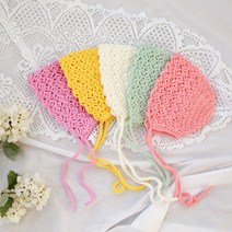 러브컨츄리 봄봄 베이비 보넷 만들기 뜨개질 DIY 패키지, 그린, 1개