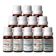 새로핸즈 천연 에센스 아로마오일 10ml 17종택1 라벤더/티트리/파인/페퍼민트, 07. 버가못