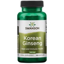스완슨 코리안 진셍 500mg 캡슐, 100개입, 1개