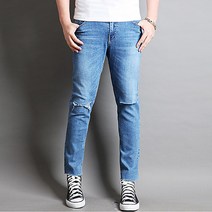 가우리 남성 칼구제 청바지 HL 537 커스텀 스판 진