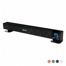 PC 스피커 / 사운드바 / 2채널 / USB 전원 / 헤드폰 마이크 단자 / 무상1년 A/S, 화이트, 441842-2