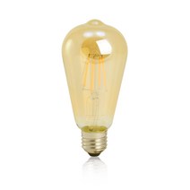 에디슨전구 LED 필라멘트 ST64 G80 G95 G125 A60 G45 볼전구 막대전구, ST64 4W 전구색 (롱전구), 1개