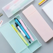 잇쁨 반투명 필통 케이스 하드케이스, 그린, 1개