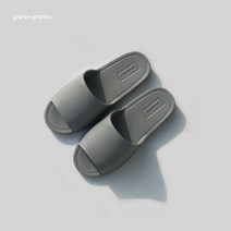 pompom 클래식아동슬리퍼 아동실내슬리퍼 아동거실화 로고인쇄슬리퍼