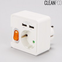 반디나라_ 일신 이제로 1구 USB 충전콘센트, 단일 수량, 1