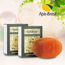 [루키스토어] Apis-Brasil 아피스브라질 그린 프로폴리스 비누 95g 2개 - I190326, 1