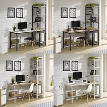 [가구언니] 마블 H형 철제책상 스틸책상 컴퓨터책상, SIZE.1200-화이트(상판)+화이트(프레임)