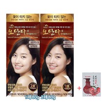 꽃을든남자 오단타 헤어 컬러 크림 1호(자연 흑갈색)새치/사은품, 1개