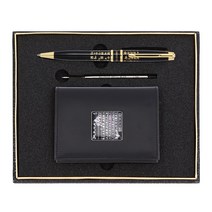 훈민정음볼펜+리필심+훈민정음자개소가죽명함지갑3종