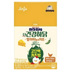 건강하닭 할라피뇨 앤 치즈 소시지, 28g, 26개