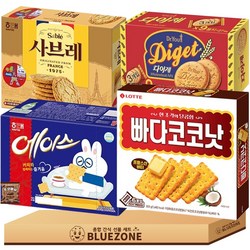 대용량 간식 D세트 다이제351g 사브레252g 빠다코코낫300g 에이스364g 몽실22g, 1박스, 혼합