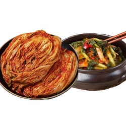 [제주 용암해수] 포기김치 1kg + 열무김치 1kg (국내산 100%)