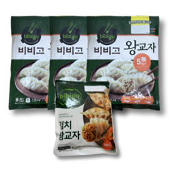CJ T 비비고 왕교자 1.05kg 3개 + 김치왕교자 315g 1개 총4개