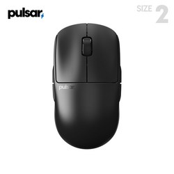 펄사 X2A v3 미디움 무선 게이밍 마우스, PX2A321 블랙, Pulsar X2A v3