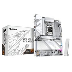 GIGABYTE X870 AORUS ELITE X3D ICE ATX 메인보드 화이트 MB6890