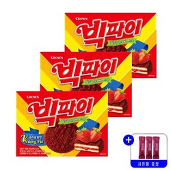 크라운제과 빅파이 딸기 216g 묶음행사+사은품