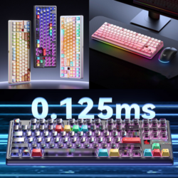 [cy] 독거미 AULA F87Pro V2 무선 기계식 게이밍 키보드 3모드연동 긴항속 대용량배터리 핫스왑DIY gasket 게임저지연 1600만색RGB 신상