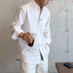 프리미엄 남성용 오버핏 린넨 셔츠 유니크한 디자인 남자 셔츠 남성 편안한 데일리 남방
