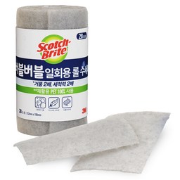 스카치브라이트 3M 버블버블 일회용 롤 수세미, 가격대비 성능이 뛰어난 선택!