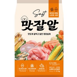 맛잘알 6free 강아지 소프트사료 대용량 관절, 1개, 2.1kg, 뼈/관절강화 · 2.1kg · 1개