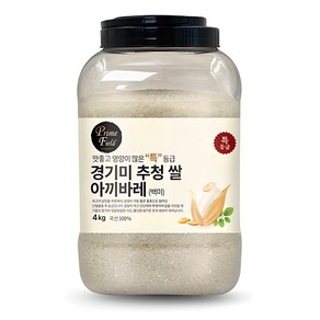 Pime Field 2024년산 햅쌀 경기 추청 아끼바레 백미, 특등급, 4kg, 1개