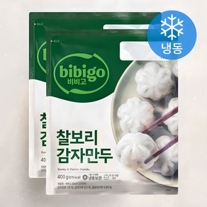 비비고 찰보리 감자만두 (냉동), 400g, 2개입