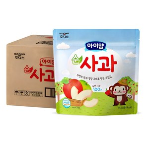 아이얌 일동후디스 아이얌 동결건조 과일칩 순사과, 15g, 10개