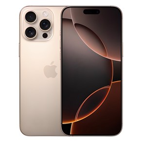 Apple 정품 아이폰 16 Po Max 자급제, 데저트 티타늄, 256GB