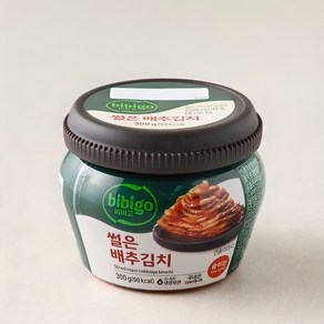 비비고 썰은 배추김치 용기, 300g, 1개