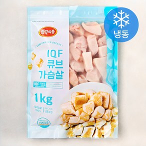 한강식품 IQF 큐브 닭가슴살 (냉동), 1개, 1kg