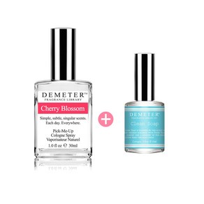 데메테르 오 드 코롱 향수 세트, 체리블라섬 30ml+ 클린솝 15ml, 1세트, 30ml, 1개