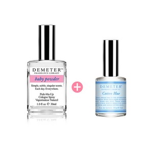 데메테르 향수 세트 베이비파우더 30ml + 코튼블루 15ml, 1세트, 1개
