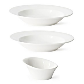 프렐류드 네오본 화이트 파스타볼 26cm, 1세트, 파스타볼 2p + 딥 소스볼