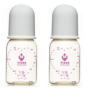 플로라 PP젖병 150ml + 신생아 젖꼭지, 화이트, 1개