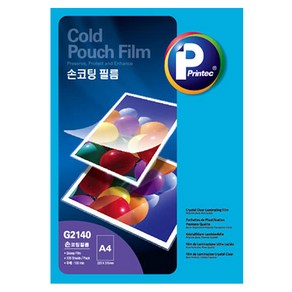 프린텍 손코팅필름 G2140, A4, 100개