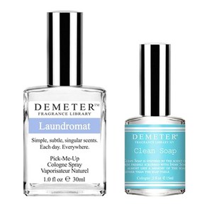 데메테르 향수 세트, 세탁건조 30ml + 클린솝 15ml, 1세트, 1개
