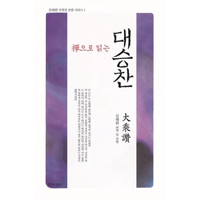 [침묵의향기]선으로 읽는 대승찬 - 김태완 선원장 설법 시리즈 1, 침묵의향기