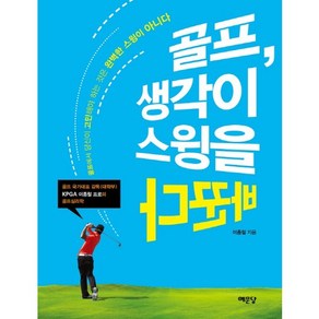 골프 생각이 스윙을 바꾼다:골프에서 당신이 고민해야 할 것은 완벽한 스윙이 아니다