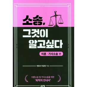 소송 그것이 알고싶다: 이혼ㆍ가사소송편, 이강민, 좋은땅