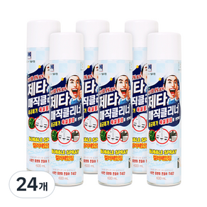 제타 욕실 청소용 거품 분사 매직클리너, 600ml, 24개