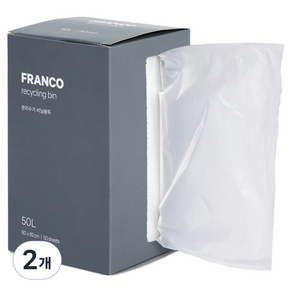 프랑코홈 분리수거 배접형 비닐봉투 50p, 50L, 2개