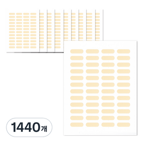 깃털 단면 쌍꺼풀테이프, 1440개, 누드MS타입