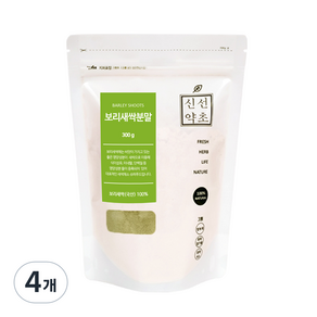 신선약초 국내산 보리새싹분말, 300g, 4개