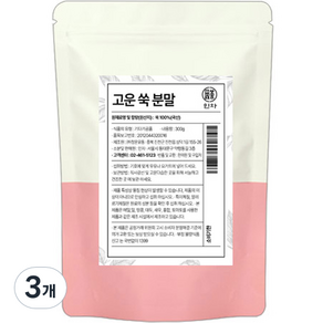 인차 고운쑥 분말, 300g, 3개