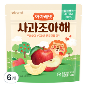 아이배냇 사과조아해 간식, 6개, 15g